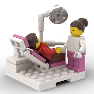 MINI FOGORVOS SZETT PÁCIENSSEL - választható színösszeállításban (doktor nénivel)